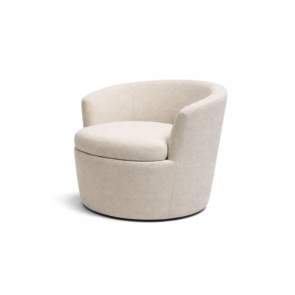 Amy Swivel Armchair Beige by Chateau d'Ax Italia - Image 3