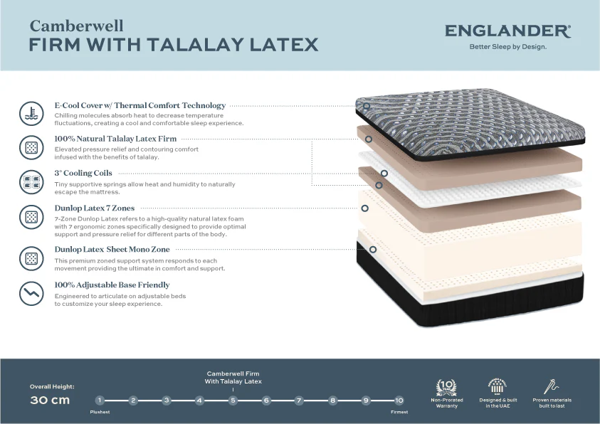 Camberwell with Talalay Latex Mattress by Englander - Image 6