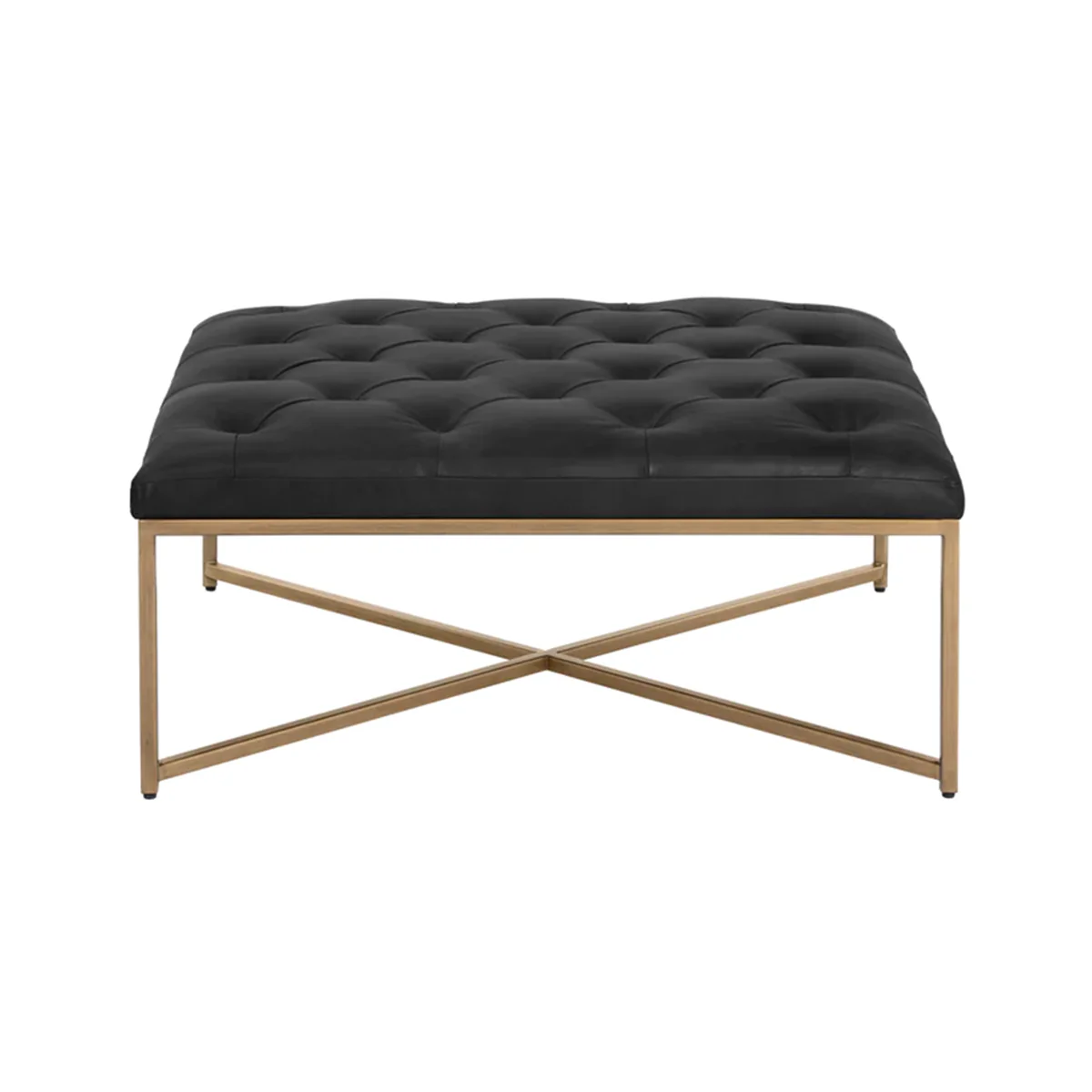 Endall Ottoman Antique Brass by Sunpan - Image 4