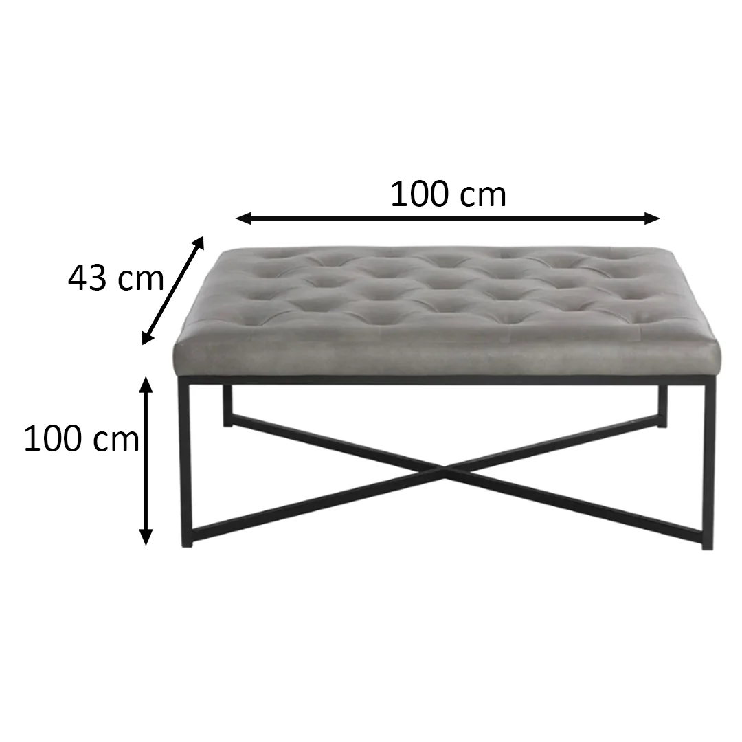 Endall Ottoman Black by Sunpan - Image 6