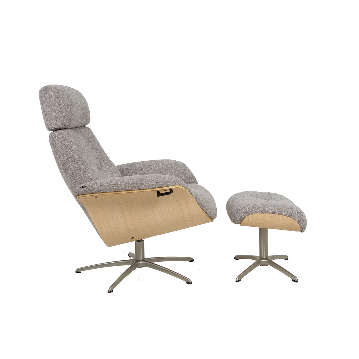 Falcon Manual Recliners with Foot Stool By Fjords - Image 2