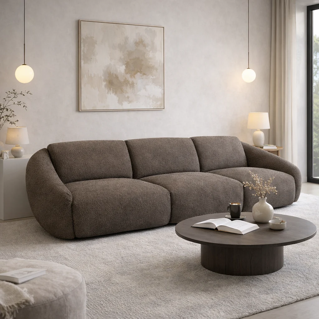Lambert Large 3 Seater Sofa Brown by Chateau d'Ax Italia - Image 2