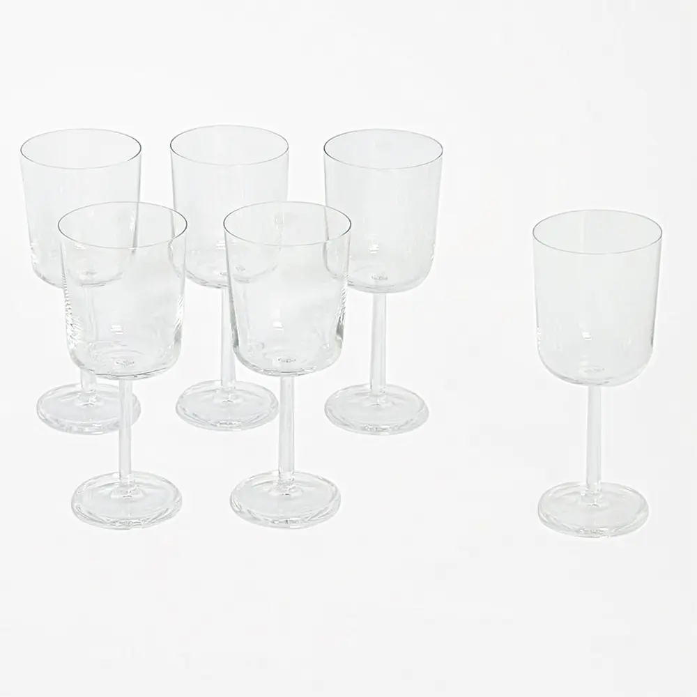 Linea Squadrata Acqua (Set of 6 Glasses) Set-Up by Adriani e Rossi