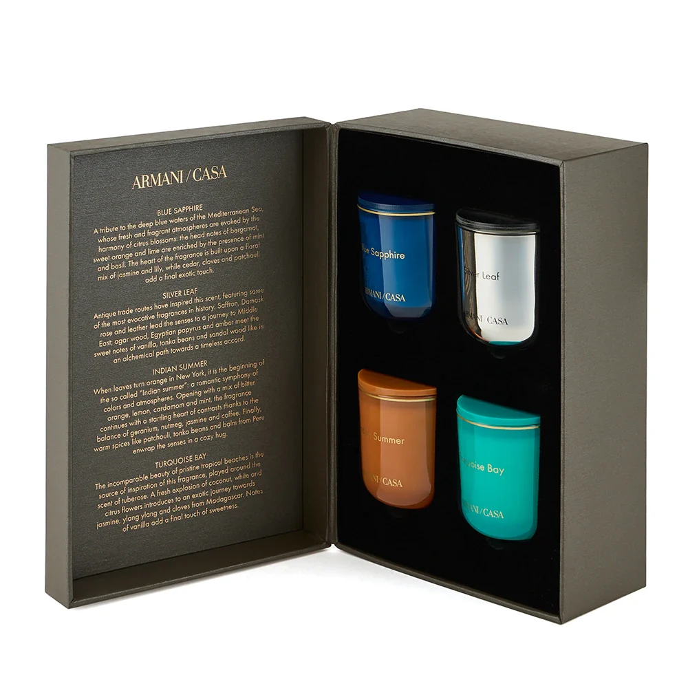 Pegaso Set Of 4 Scented Candles by Armani/Casa