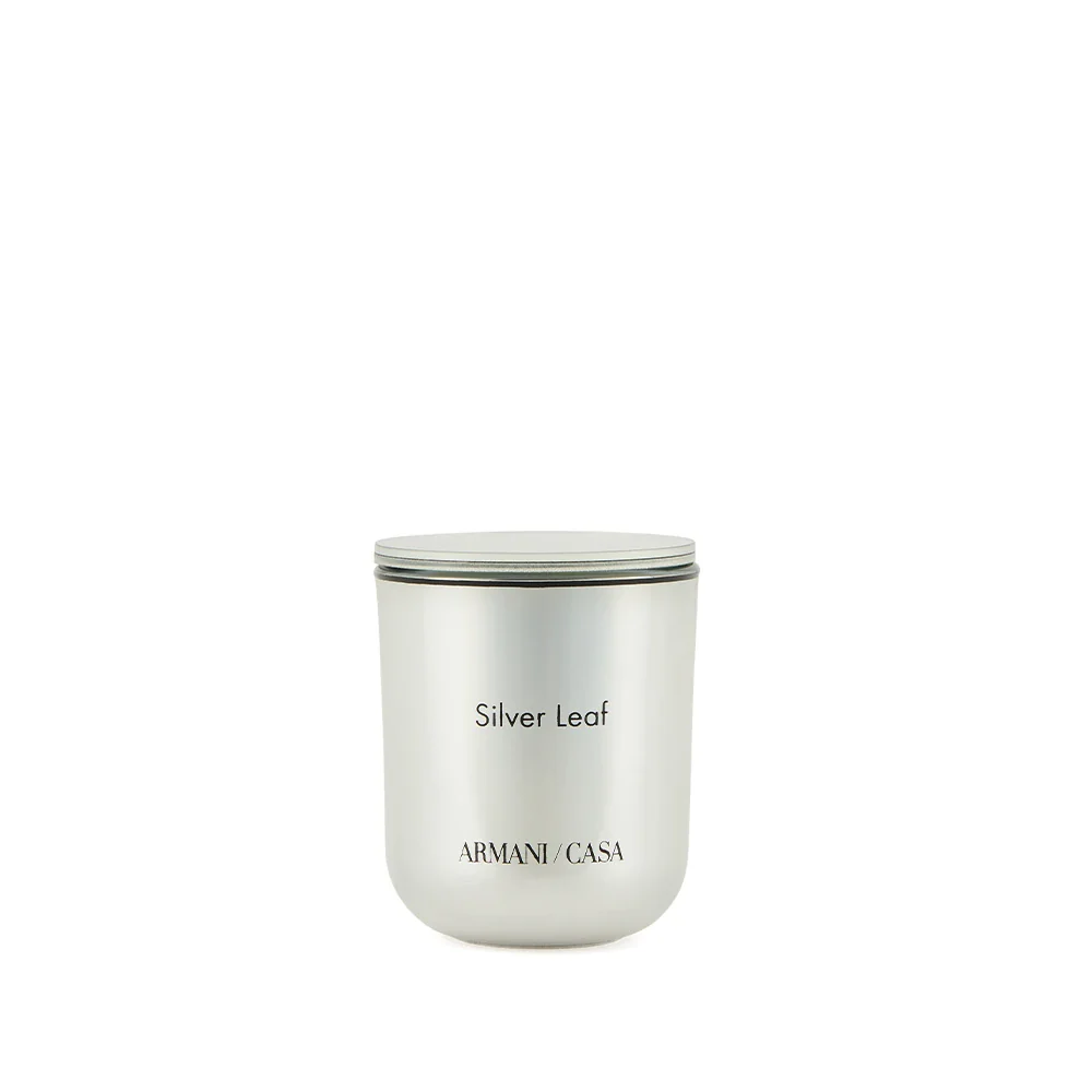 Pegaso Silver Leaf Candle by Armani/Casa