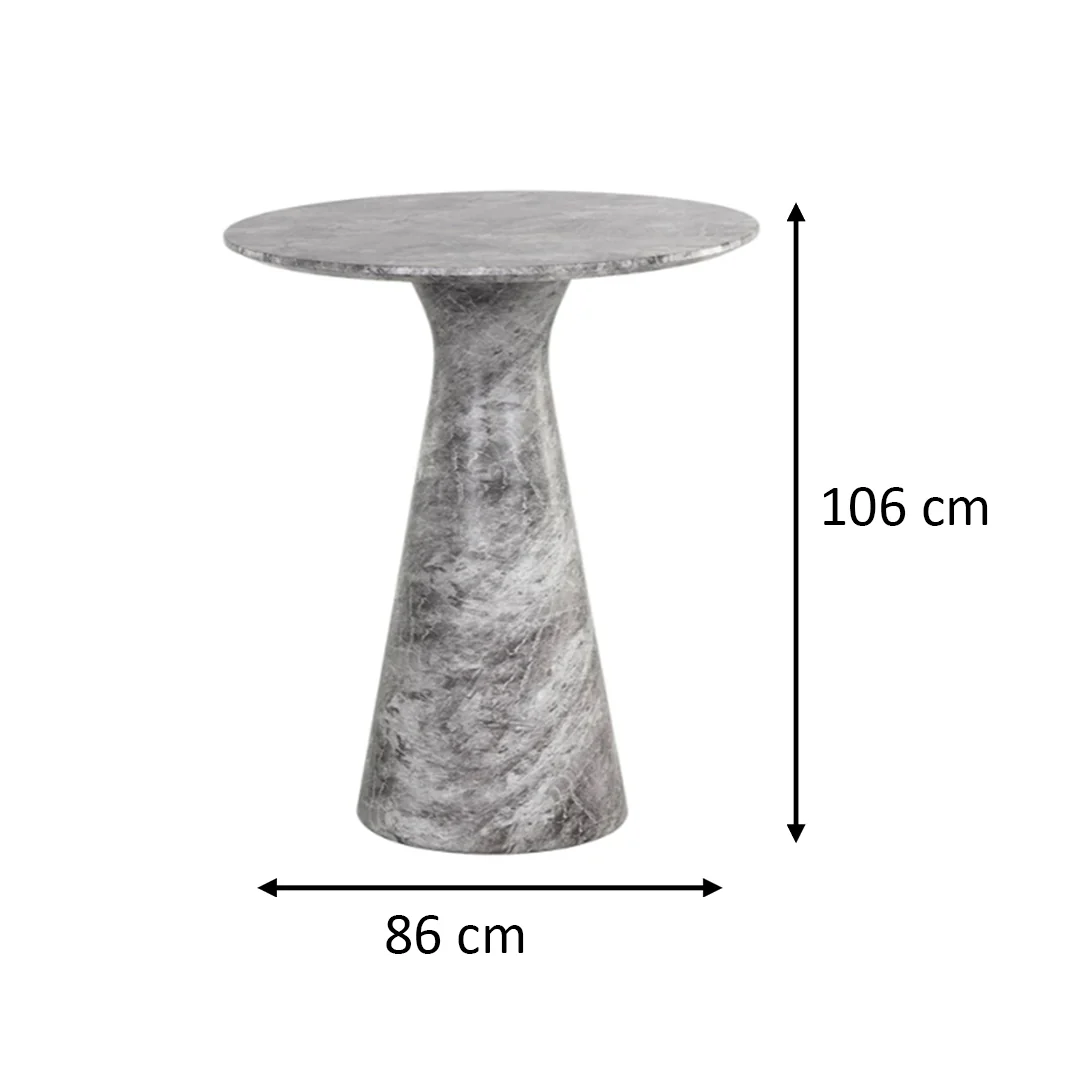 Shelburne Marble Look Bar Table by Sunpan Gray - Image 7