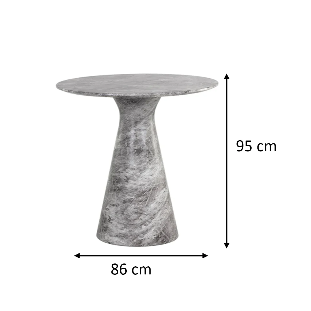 Shelburne Marble Look Counter Table by Sunpan Gray - Image 9