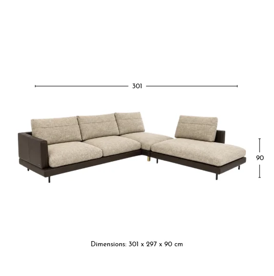 Sina (60) Left L-Shape Sofa by Rolf Benz - Image 5