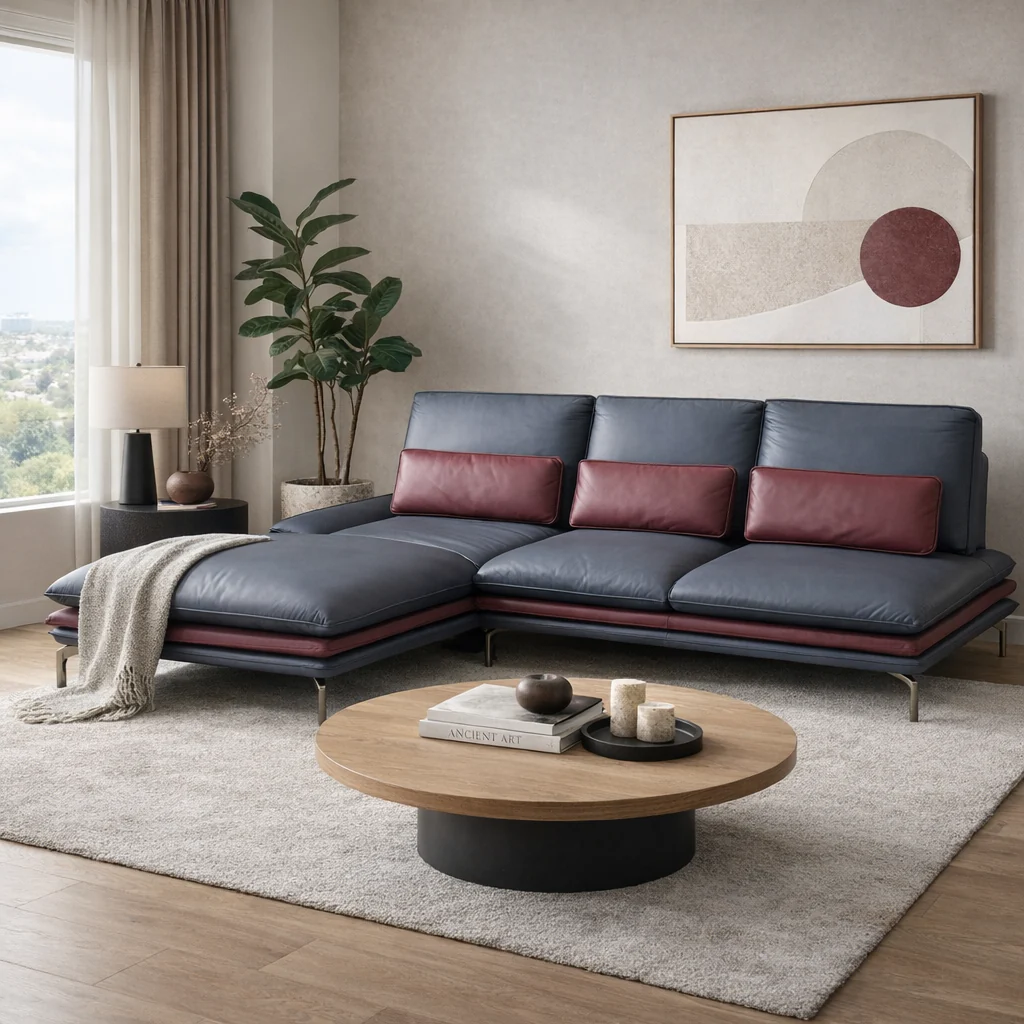 Suzuka Loveseat with Chaise Lounge by Chateau d'Ax Italia - Image 2
