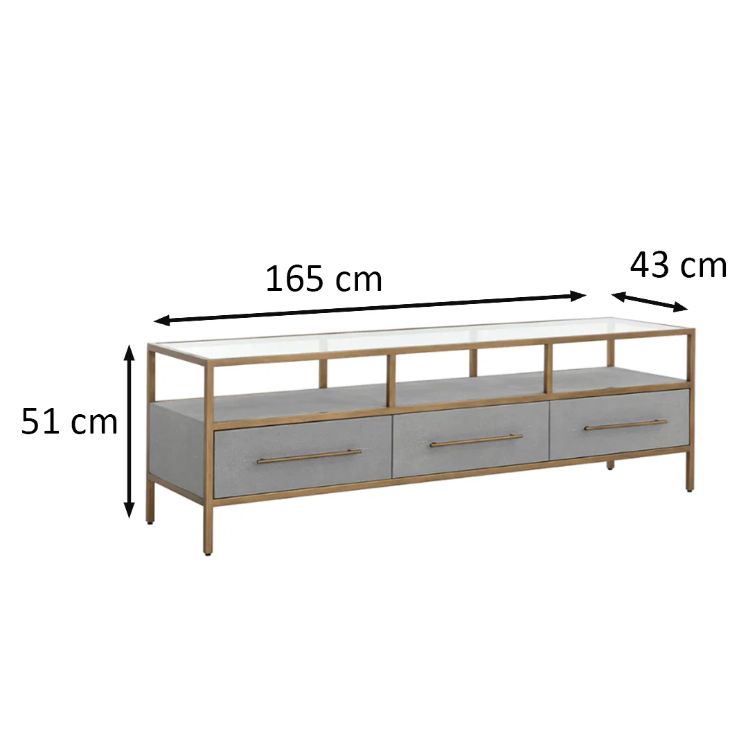 Venice Media Console and Cabinet by Sunpan - Image 6